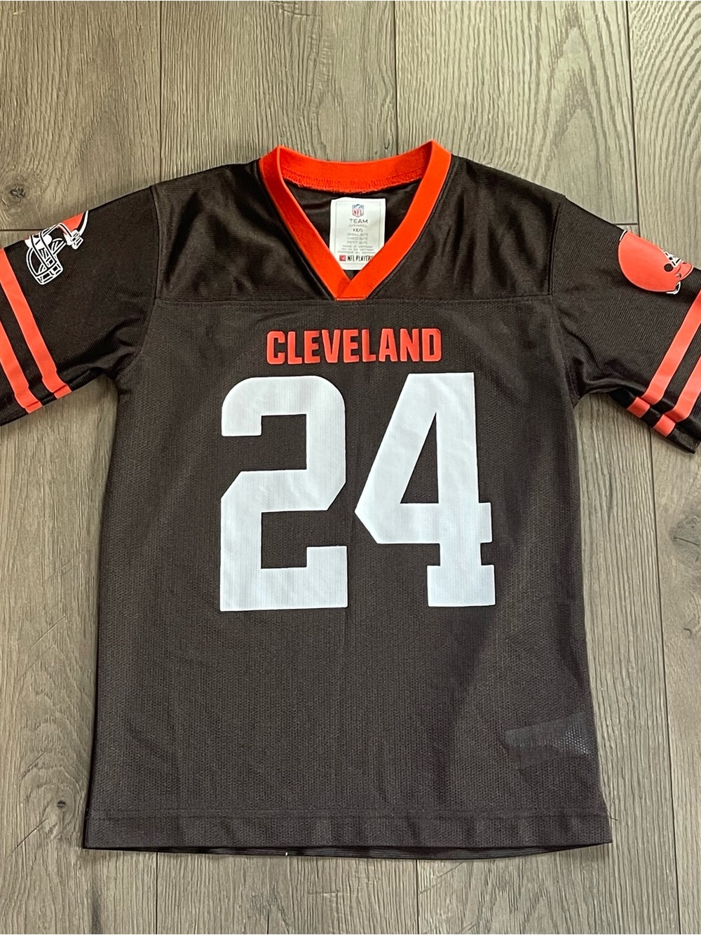 NFL Team Apparel Cleveland Browns Nick Chubb Kids Small 6/7 Football Jersey